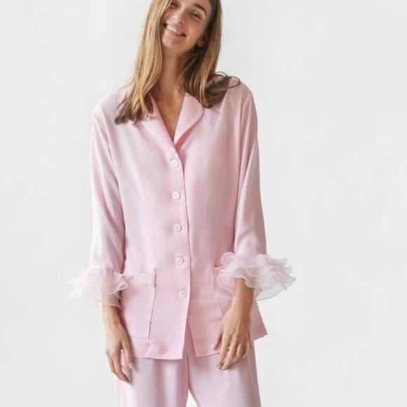 Sleeper Set Arlekino Chiffon Ruffled Top and Bottom - Picture 2 of 7